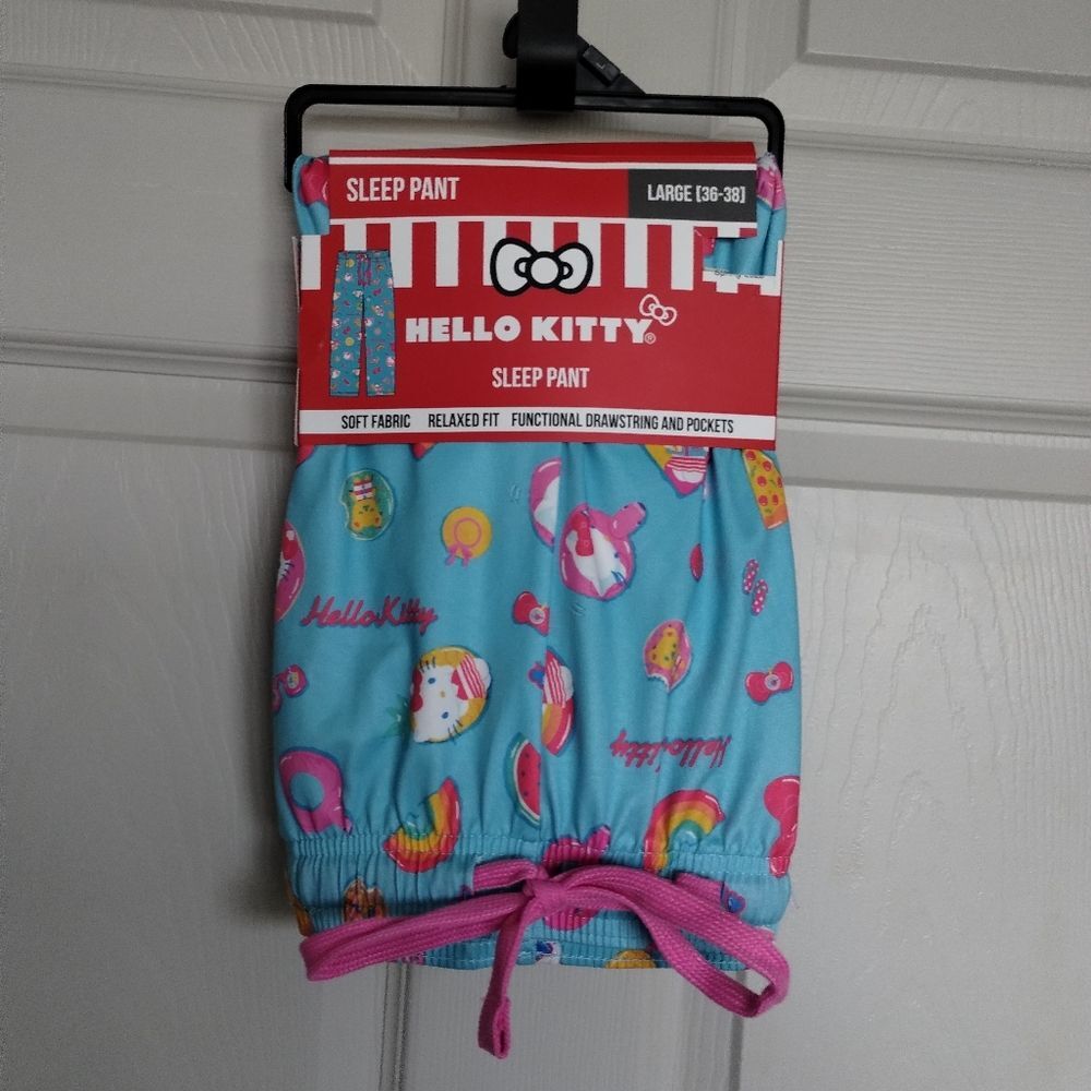Hello Kitty Pool Party Sleep Pants Size L NWT